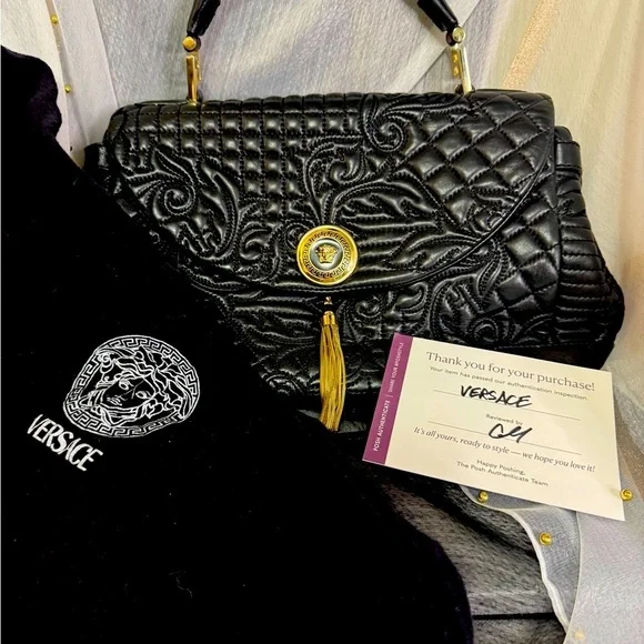Gianni Versace Quilted Women's Bag - Picture 2 of 16
